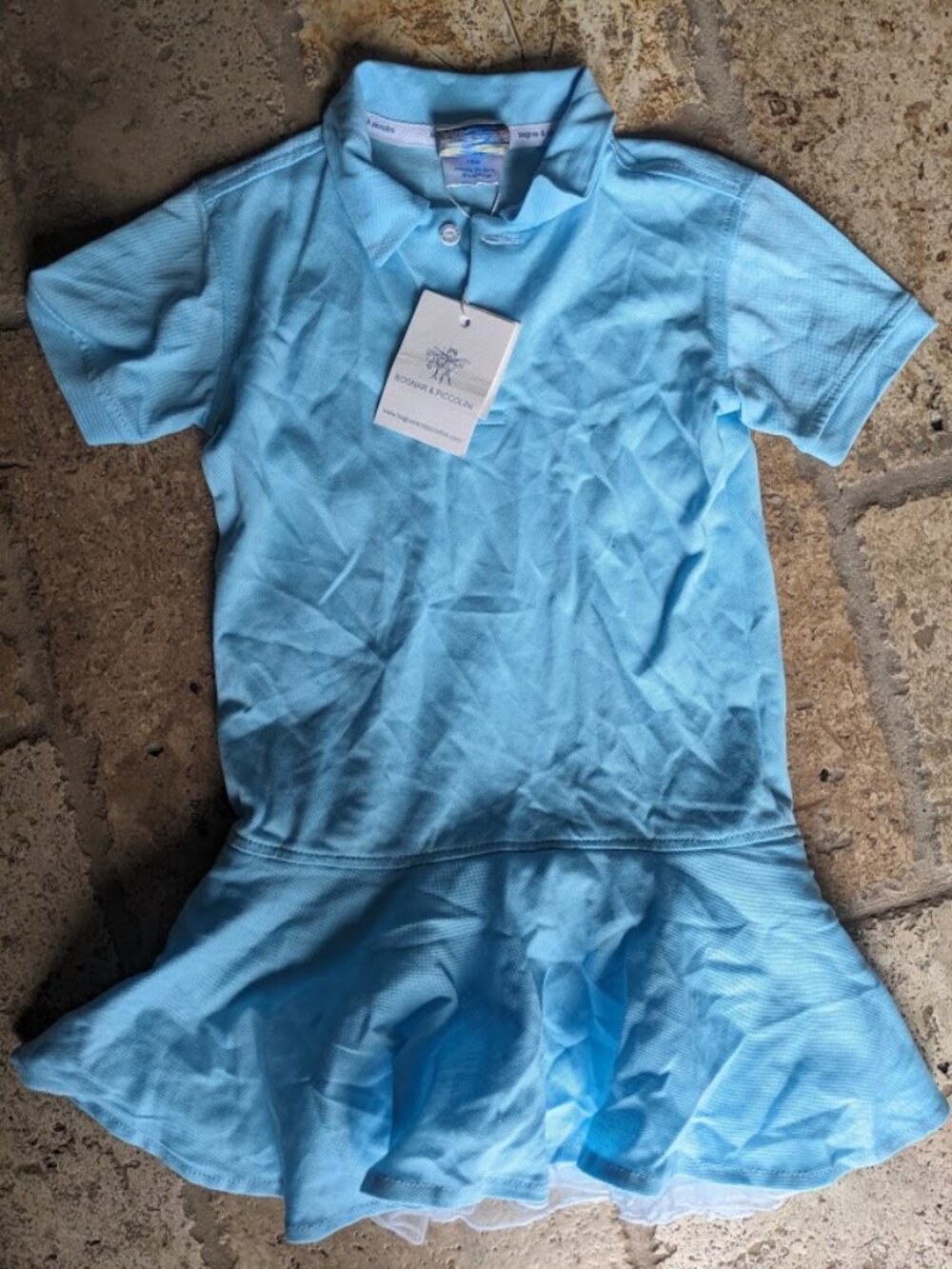 BRAND NEW BOGNAR & PICCOLINI BLUE POLO SHIRT DRESS SIZE 18M